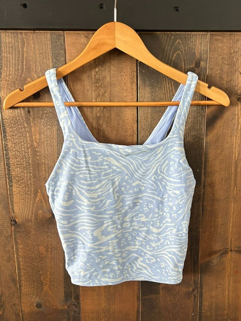 Athleta Girl Vitamin Sea Crop Tankini Top Size XXL/16 Animal Print Swim